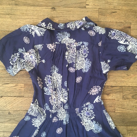 Free People Blue Hawaii Washed Blue Floral Print - Picture 2 of 8
